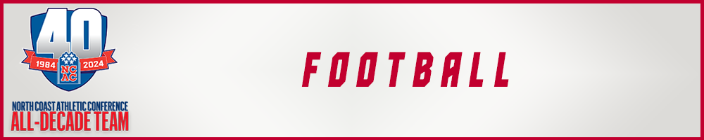 Football NCAC All-Decade Graphic