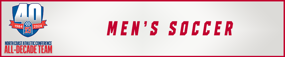 Men's Soccer NCAC All-Decade Graphic