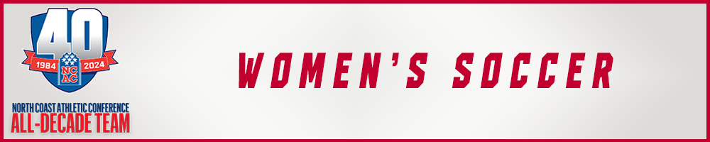 Women's Soccer NCAC All-Decade Graphic