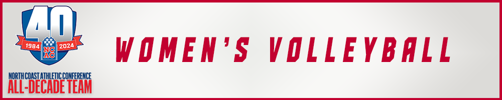 Women's Volleyball NCAC All-Decade Graphic