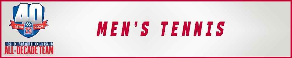 Men's Tennis NCAC All-Decade Graphic