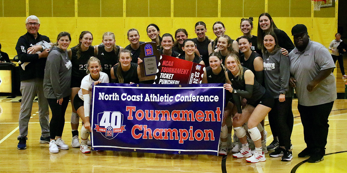 Wittenberg Women's Volleyball 2023 NCAC Tournament Champions